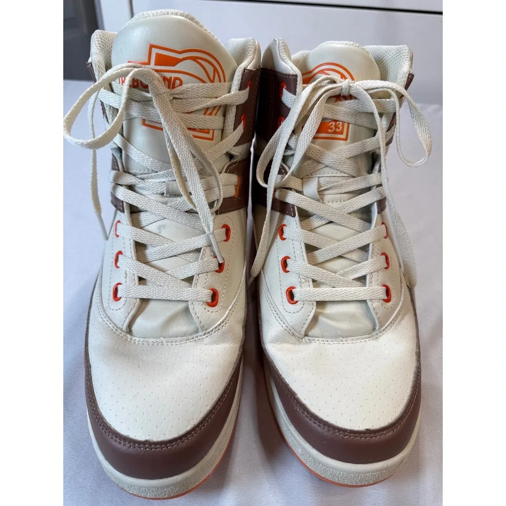 Ewing Athletics Rebound Mens 10 Basketball Shoes Orange Brown Cream 1RBE002-922